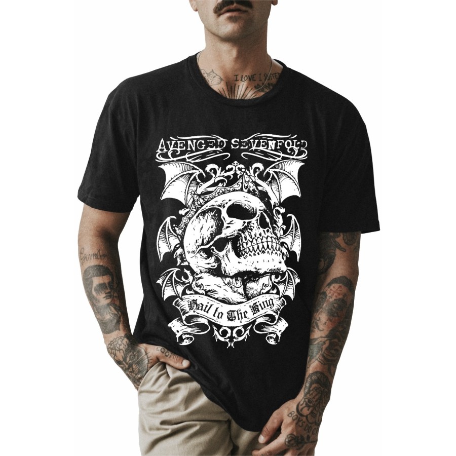 Rockwear Brasil - Camiseta Avenged Sevenfold 5 Rockwear Preta Rockwear Brasil - Camiseta Avenged Sevenfold 5 Rockwear Preta