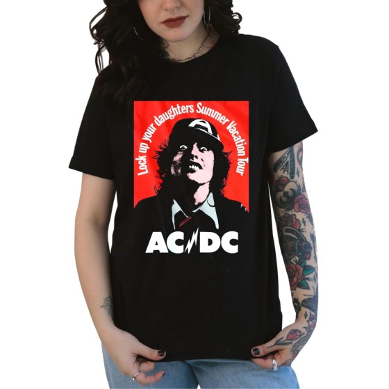 Rockwear Brasil - Baby look Acdc 2 Rockwear Preta