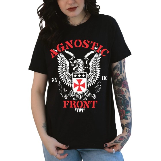 Rockwear Brasil - Baby look Agnostic Front Rockwear Preta