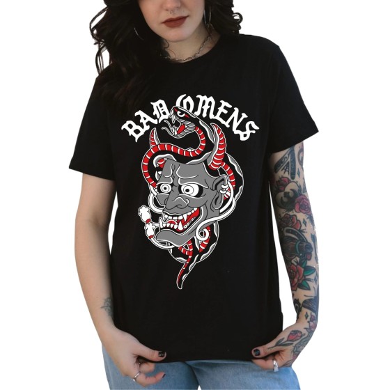 Rockwear Brasil - Baby look Bad Omens 3 Rockwear Preta