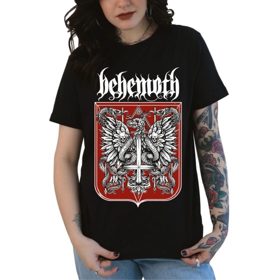 Rockwear Brasil - Baby look Behemoth 4 Rockwear Preta