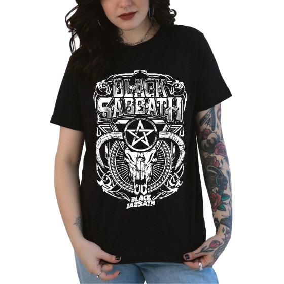 Rockwear Brasil - Baby look Black Sabbath Rockwear Preta