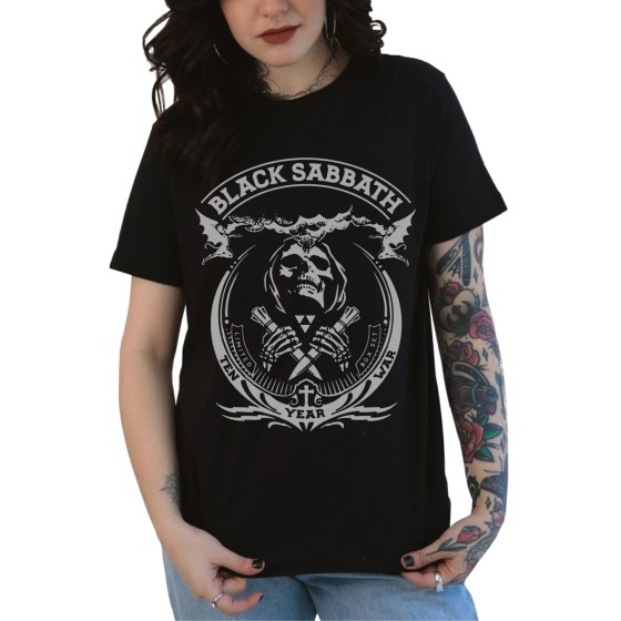 Rockwear Brasil - Baby look Black Sabbath 2 Rockwear Preta