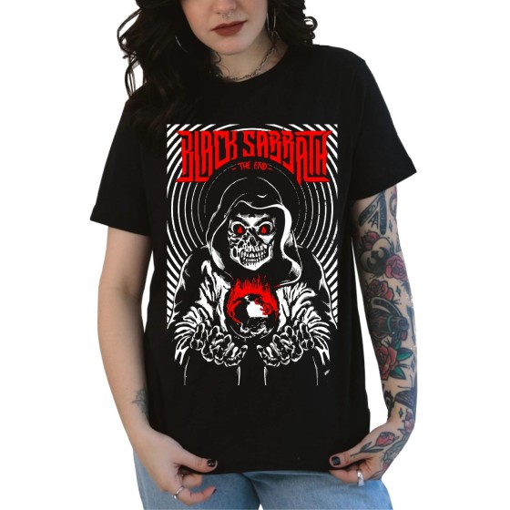 Rockwear Brasil - Baby look Black Sabbath 5 Rockwear Preta