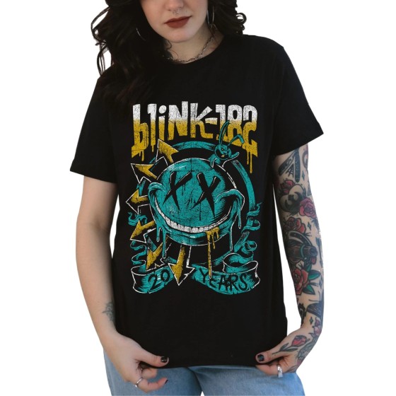Rockwear Brasil - Baby look Blink-182 3 Rockwear Preta