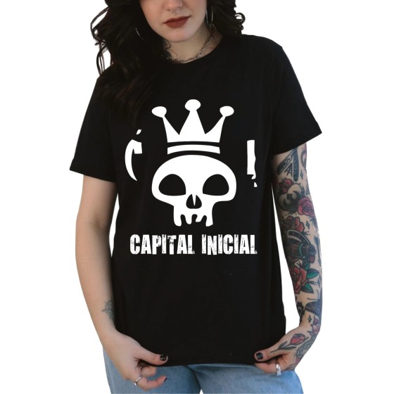 Rockwear Brasil - Baby look Capital Inicial Rockwear Preta