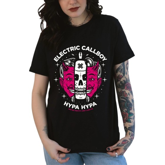 Rockwear Brasil - Baby look Electric Callboy 2 Rockwear Preta