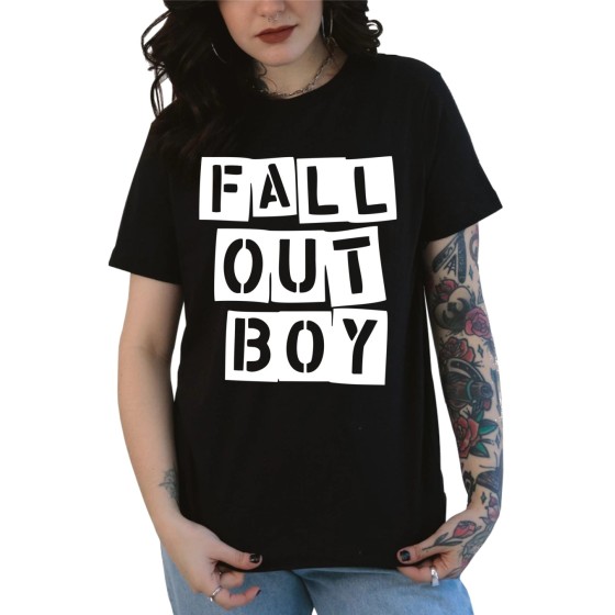 Rockwear Brasil - Baby look Fall out Boy Rockwear Preta