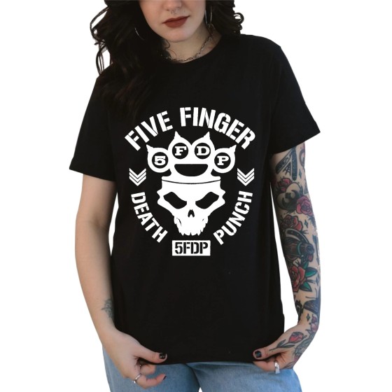 Rockwear Brasil - Baby look Five Finger Death Punch Rockwear Preta