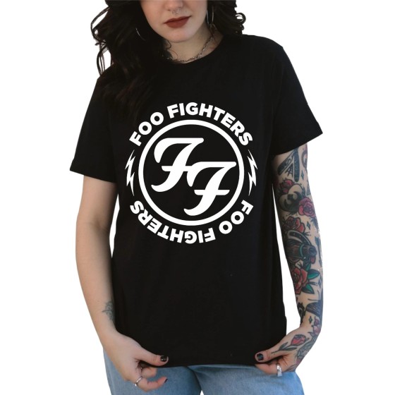 Rockwear Brasil - Baby look Foo Fighters Rockwear Preta
