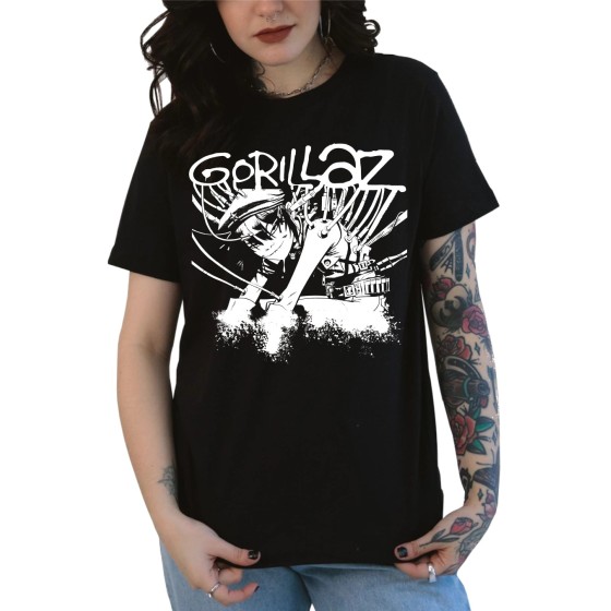 Rockwear Brasil - Baby look Gorillaz 2 Rockwear Preta