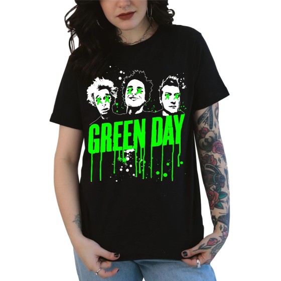 Rockwear Brasil - Baby look Green Day 3 Rockwear Preta