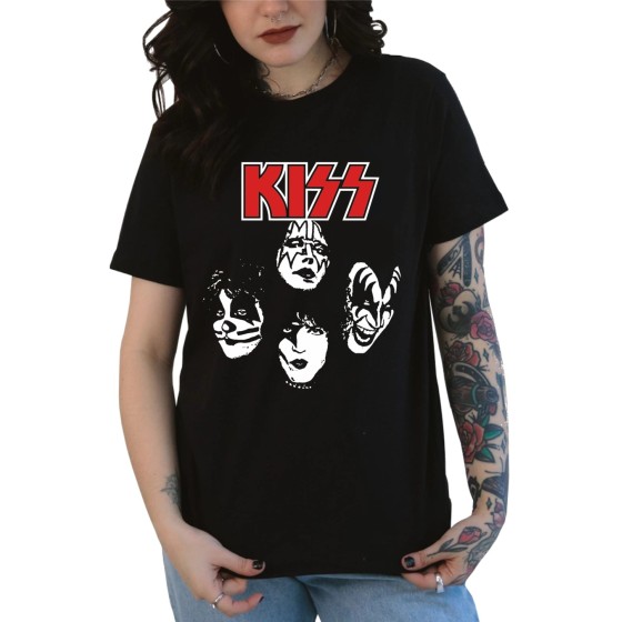 Rockwear Brasil - Baby look KISS 2 Rockwear Preta