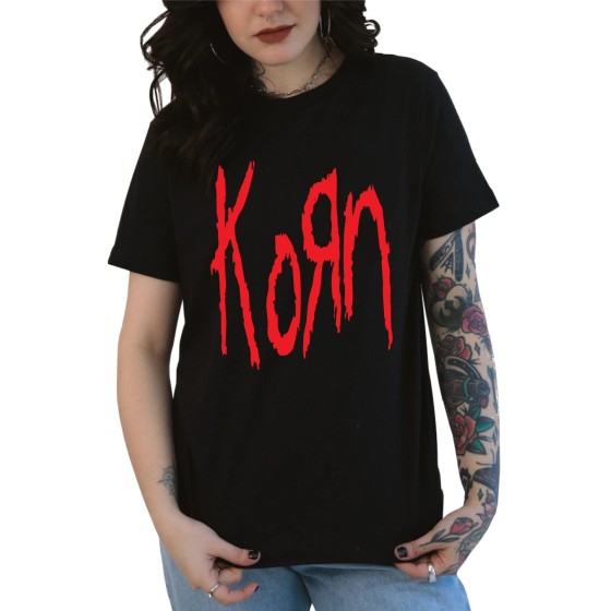 Rockwear Brasil - Baby look Korn Rockwear Preta