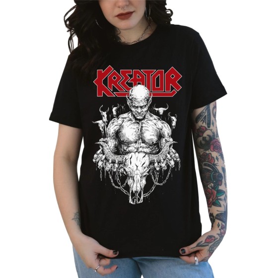 Rockwear Brasil - Baby look Kreator 2 Rockwear Preta