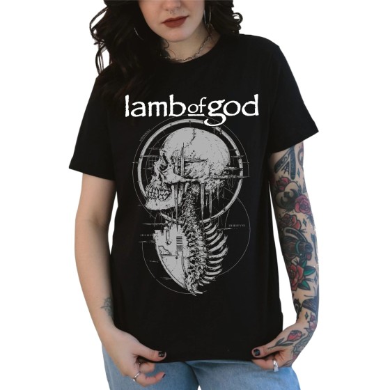 Rockwear Brasil - Baby look Lamb Of God 2 Rockwear Preta
