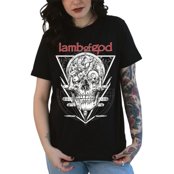 Rockwear Brasil - Baby look Lamb Of God 3 Rockwear Preta