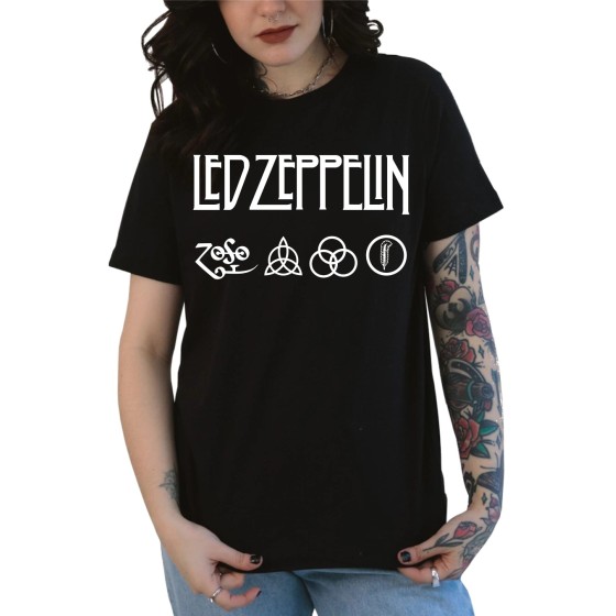 Rockwear Brasil - Baby look Led Zeppelin Rockwear Preta