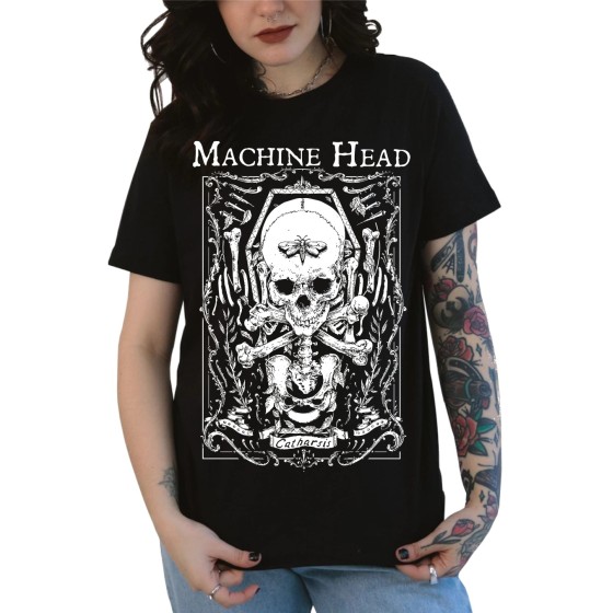 Rockwear Brasil - Baby look Machine Head 2 Rockwear Preta