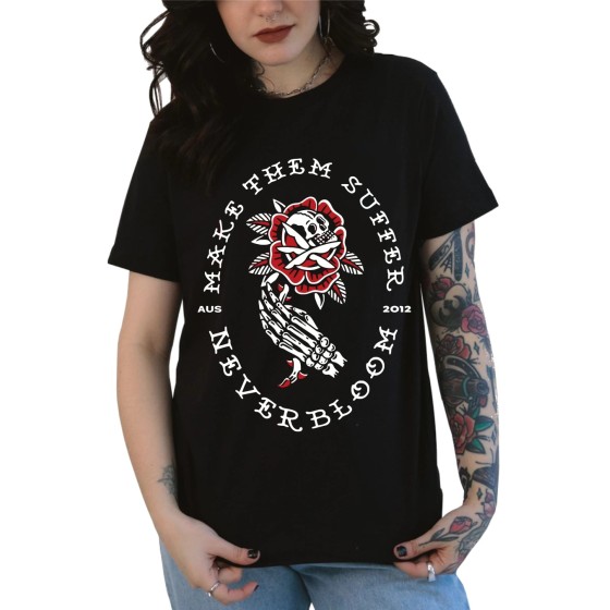 Rockwear Brasil - Baby look Make Them Suffer 5 Rockwear Preta