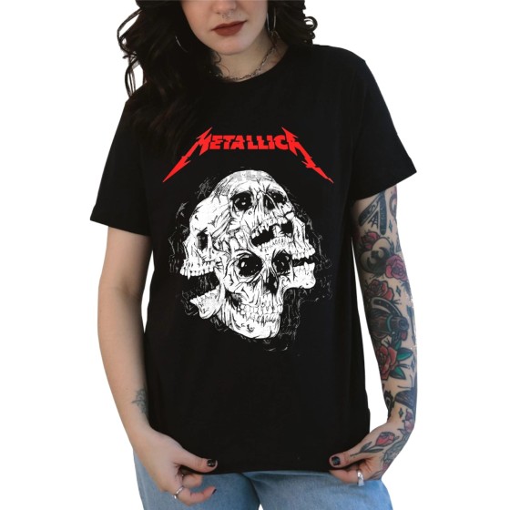 Rockwear Brasil - Baby look Metallica 4 Rockwear Preta