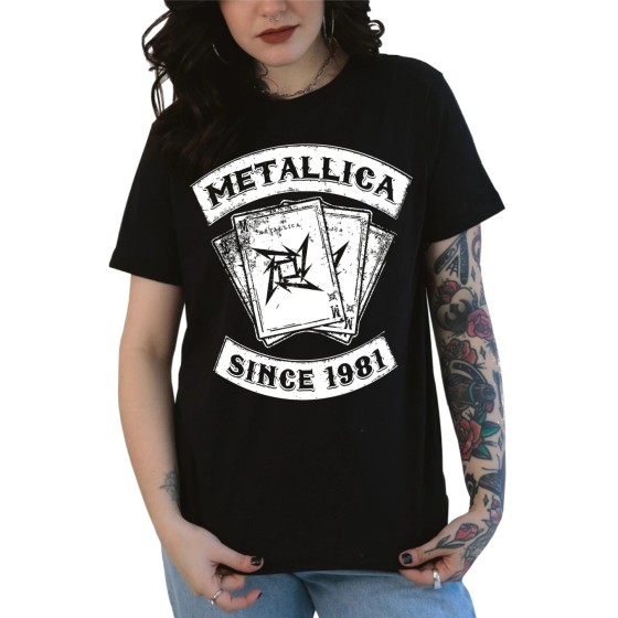 Rockwear Brasil - Baby look Metallica 5 Rockwear Preta