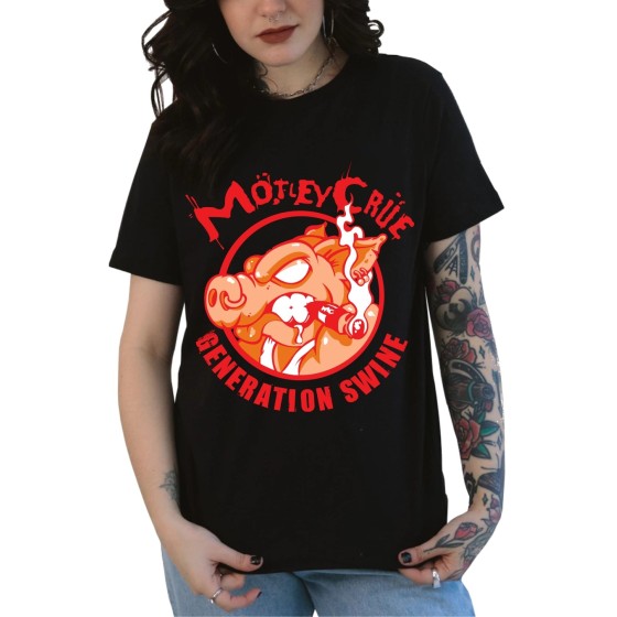 Rockwear Brasil - Baby look Motley Crue Rockwear Preta