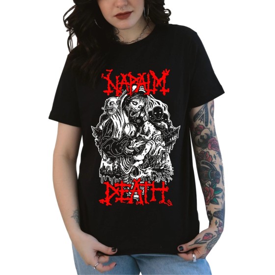 Rockwear Brasil - Baby look Napalm Death 2 Rockwear Preta