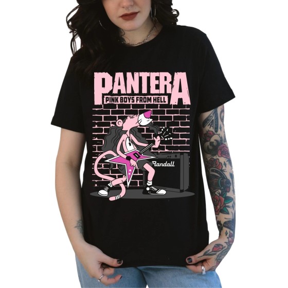 Rockwear Brasil - Baby look Pantera 3 Rockwear Preta