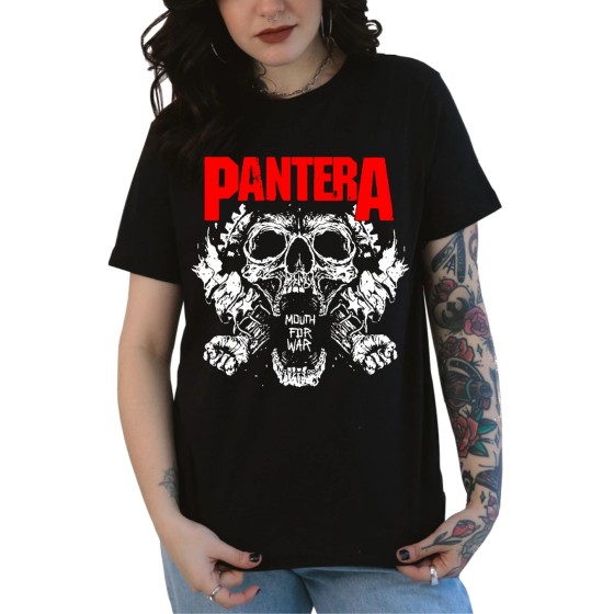 Rockwear Brasil - Baby look Pantera 4 Rockwear Preta