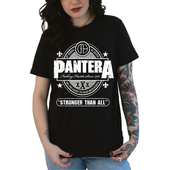 Rockwear Brasil - Baby look Pantera 6 Rockwear Preta