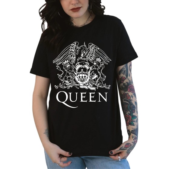 Rockwear Brasil - Baby look Queen Rockwear Preta