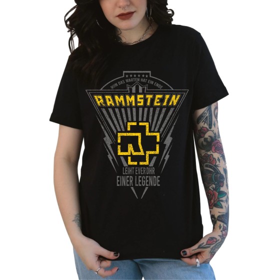 Rockwear Brasil - Baby look Rammstein 3 Rockwear Preta