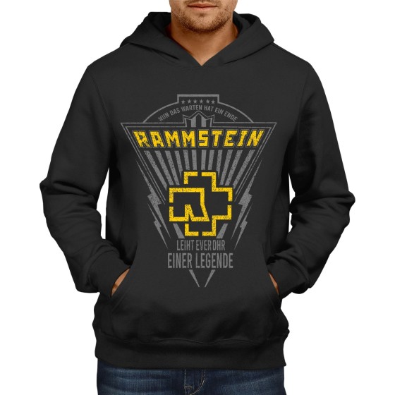 Rockwear Brasil - Moletom Rammstein 3 Rockwear Preto