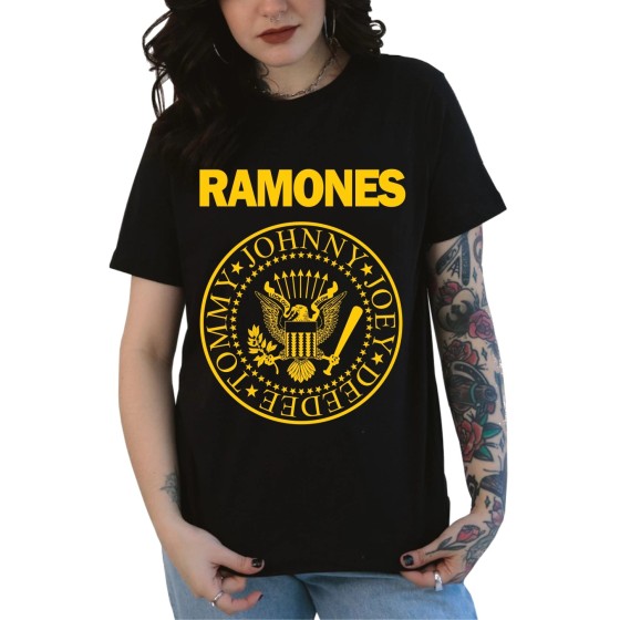 Rockwear Brasil - Baby look Ramones Rockwear Preta