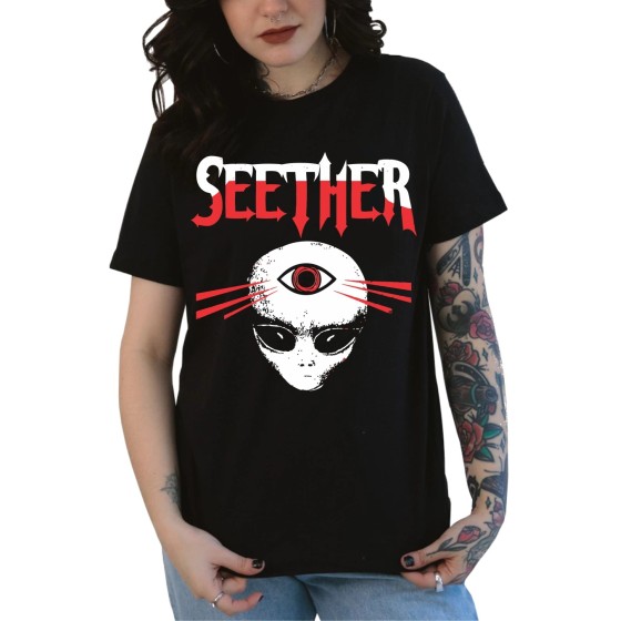 Rockwear Brasil - Baby look Seether Rockwear Preta