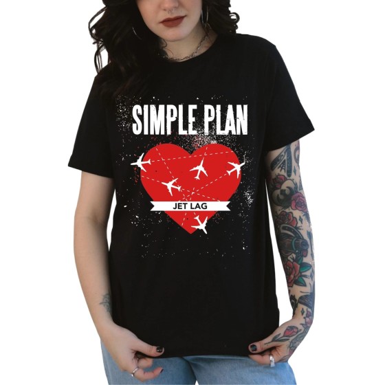 Rockwear Brasil - Baby look Simple Plan Rockwear Preta