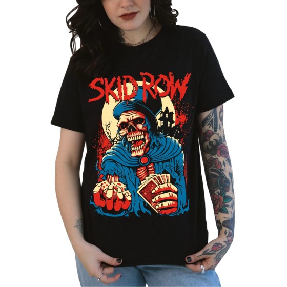 Rockwear Brasil - Baby look Skid Row 2 Rockwear Preta