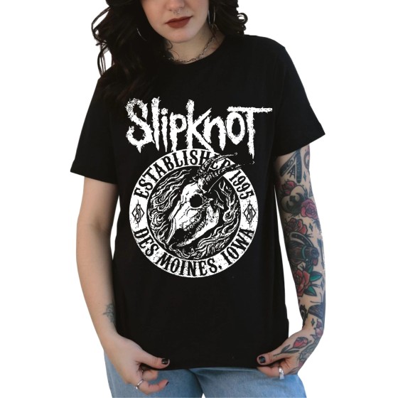 Rockwear Brasil - Baby look Slipknot Rockwear Preta