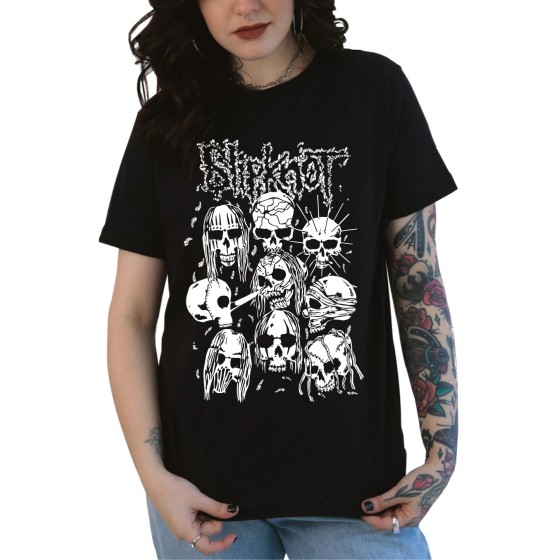 Rockwear Brasil - Baby look Slipknot 2 Rockwear Preta