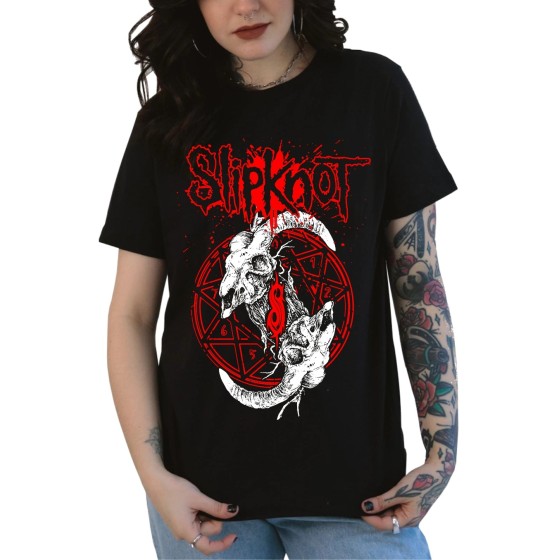 Rockwear Brasil - Baby look Slipknot 5 Rockwear Preta