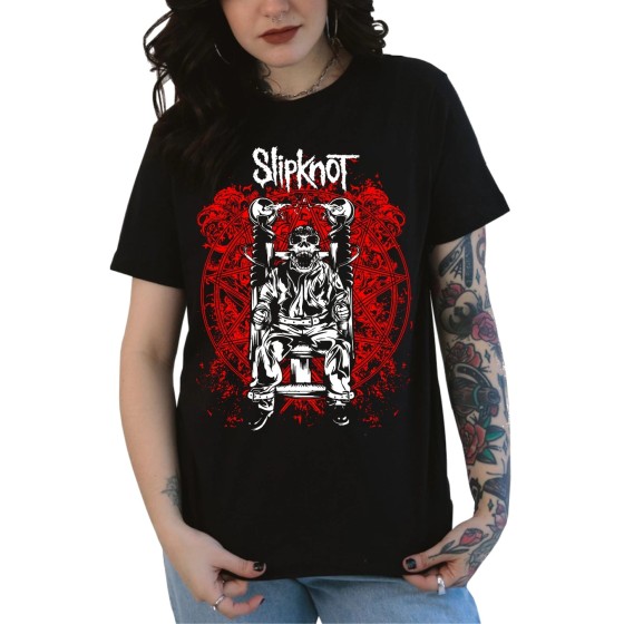 Rockwear Brasil - Baby look Slipknot 6 Rockwear Preta