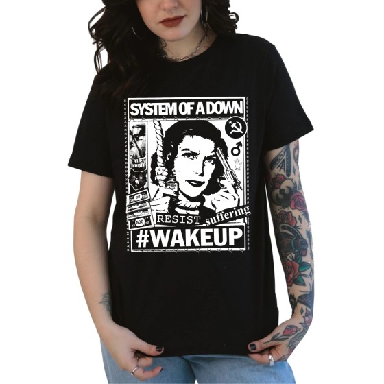 Rockwear Brasil - Baby look System Of A Down Rockwear Preta
