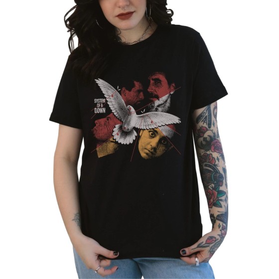 Rockwear Brasil - Baby look System Of A Down 2 Rockwear Preta