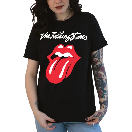Rockwear Brasil - Baby look The Rolling Stones 2 Rockwear Preta