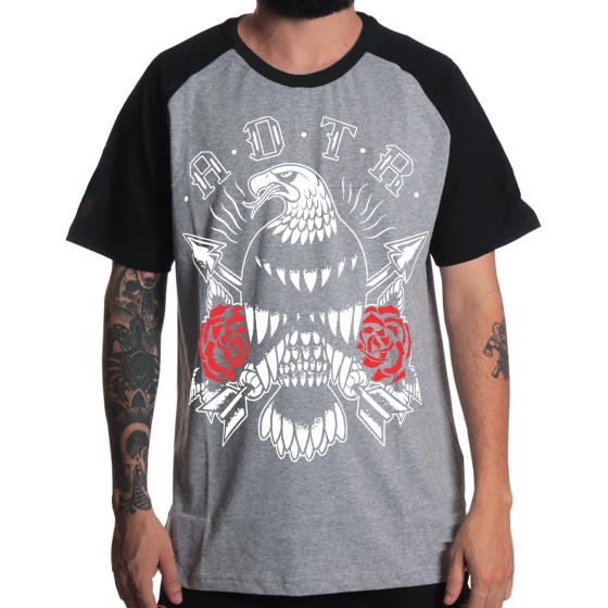 Rockwear Brasil - Camiseta Raglã A Day To Remember 3 Rockwear Preta