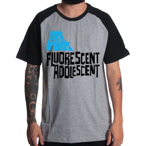 Rockwear Brasil - Camiseta Raglã Arctic Monkeys Rockwear Preta