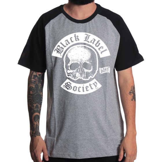 Rockwear Brasil - Camiseta Raglã Black Label Society 2 Rockwear Preta