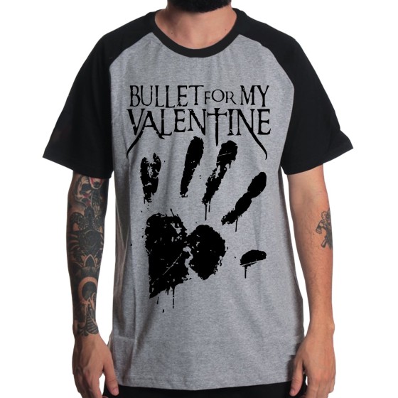 Rockwear Brasil - Camiseta Raglã Bullet For My Valentine Rockwear P...