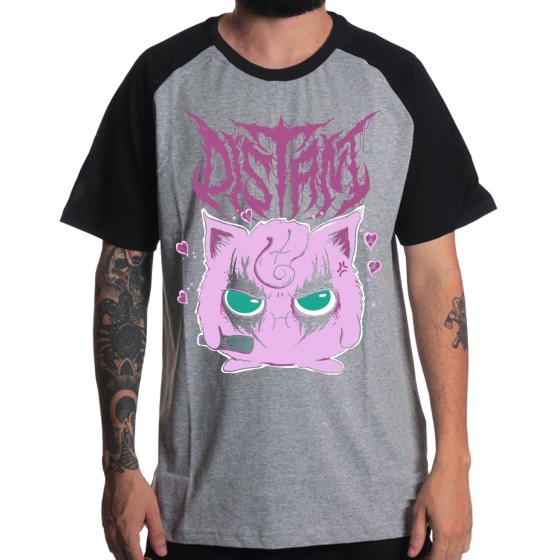 Rockwear Brasil - Camiseta Raglã Distant Rockwear Preta